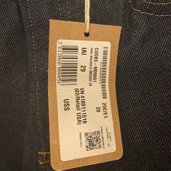 A.P.C. NEW STANDARD JEANS Raw Indigo Size 29 NWT - Picture 7 of 8